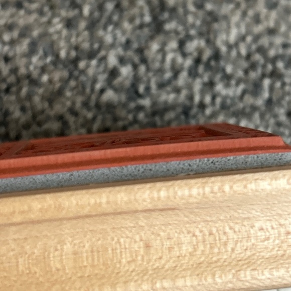 Great Impressions Daisy Flower Checker Framed Rubber Stamp F69 Wood Mount #Z38 - Picture 8 of 11